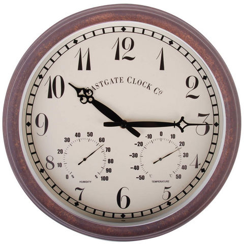 WORLD OF WEATHER - Wall clock-WORLD OF WEATHER-Horloge thermomètre hygromètre extérieure