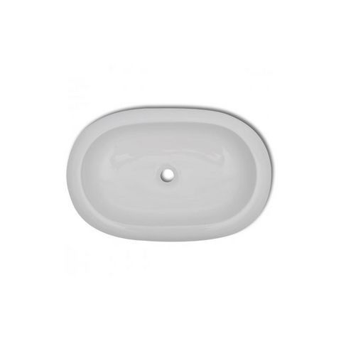 WHITE LABEL - Wash-hand basin-WHITE LABEL-Vasque lavabo à poser céramique