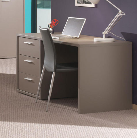 WHITE LABEL - Children's desk-WHITE LABEL-Bureau pour junior moderne coloris gris basalte