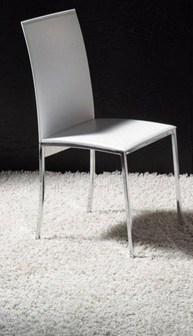 WHITE LABEL - Chair-WHITE LABEL-Chaises VANESSA design blanc