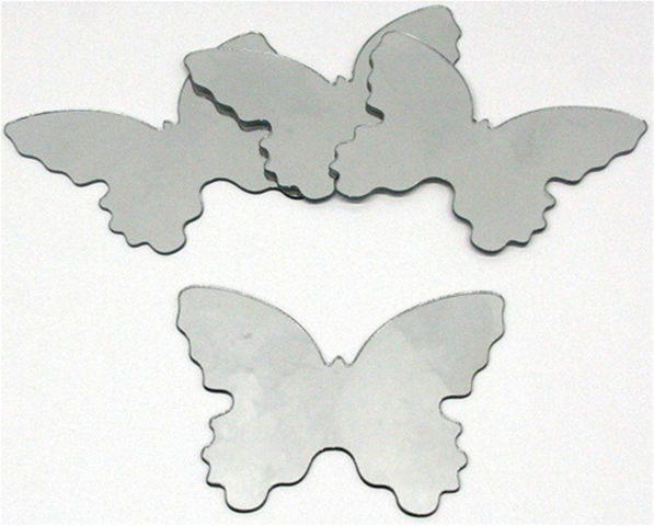 RoomMates - Children's decorative sticker-RoomMates-Stickers Miroirs Papillons 4 éléments 12x14cm