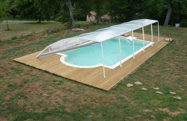 Abri-Integral - Flat swimming pool shelter-Abri-Integral