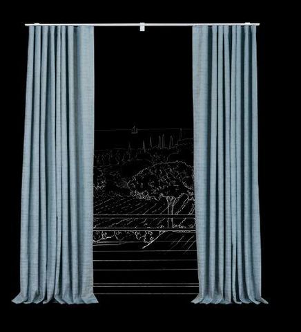 RIDEAUX AND CURTAINS - Hooked curtain-RIDEAUX AND CURTAINS-MAGAGNOSC