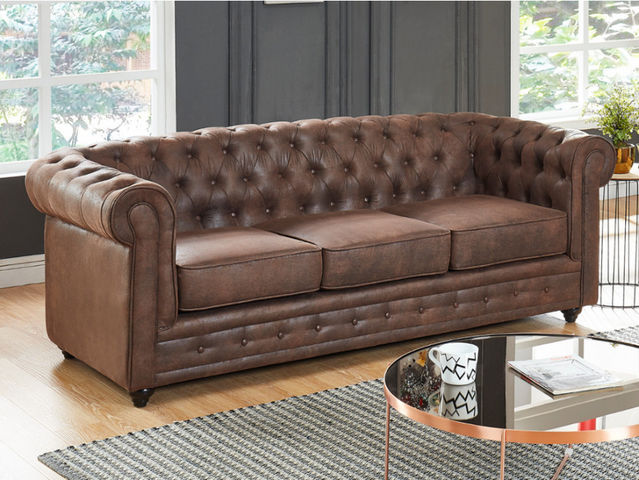 WHITE LABEL - Living room-WHITE LABEL-Canapé CHESTERFIELD