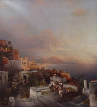 ANDERSON GALLERIES - Oil on canvas and oil on panel-ANDERSON GALLERIES-Posilipo Napoli