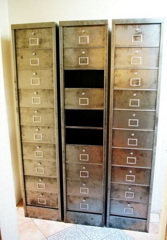 L'atelier tout metal - Drop-door storage cabinet-L'atelier tout metal-Meuble administratif