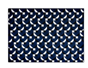 PINTON - constructivisme bleu - Moderner Teppich