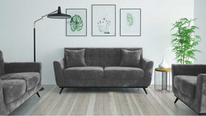 mobilier moss - stockholm gris- - Sofa 3 Sitzer