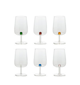 Zafferano - bilia assorted colors set 6 pieces - Stielglas