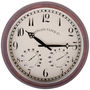 Wanduhr-WORLD OF WEATHER-Horloge thermomètre hygromètre extérieure