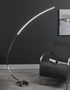 Stehlampe-WHITE LABEL-Lampadaire arc LUNE design acier éclairage LED