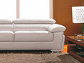 Sofa 3-Sitzer-WHITE LABEL-Canapé Cuir 3 places SENA