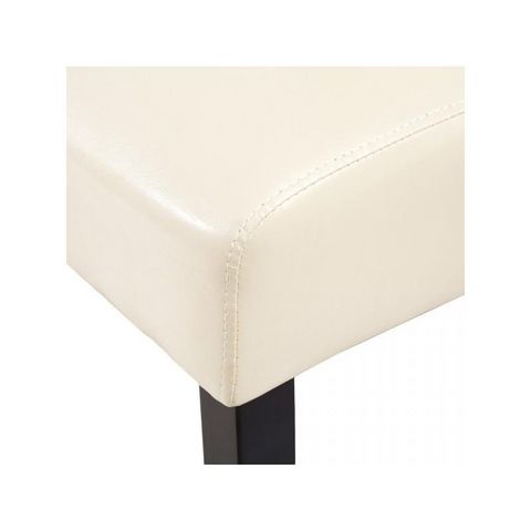 WHITE LABEL - Stuhl-WHITE LABEL-6 chaises de salle à manger crème