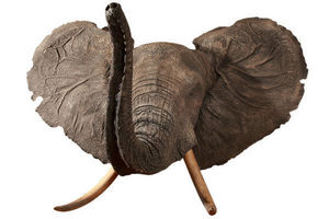MASAI GALLERY - cape d'éléphant d'afrique en polyester - Cabeza Embalsamada