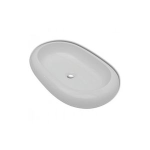 WHITE LABEL - vasque lavabo à poser céramique - Lavabo