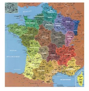 LES PARISETTES - carte des régions - Puzzle