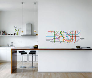 Walldesign - map tokyo - Papel Pintado Panorámico