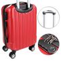 Maleta con ruedas-WHITE LABEL-Lot de 3 valises bagage rigide rouge