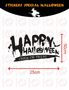 Adhesivo-WHITE LABEL-Sticker Happy Halloween