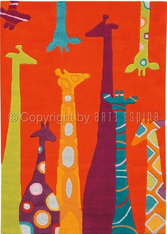 Arte Espina - Alfombra para niño-Arte Espina-Tapis Design Enfant - Les Girafes