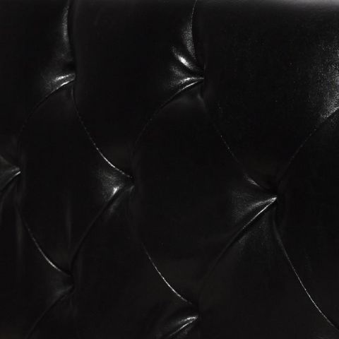 WHITE LABEL - Conjunto de cama-WHITE LABEL-Lit cuir 140 x 200 cm noir + matelas