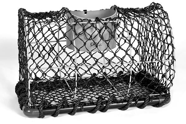 Sauvegarde58 - Cesta de pescador-Sauvegarde58-Casier à crustacés en acier galvanisé petit modèle