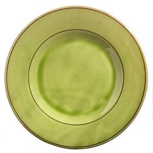 Vassoio + 6 piatti plastica dura verde vintage forma pesce