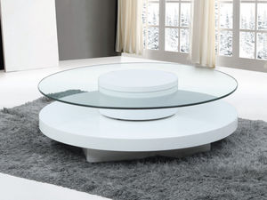 WHITE LABEL - table basse ryhali - Tavolino Rotondo