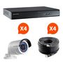 Videocamera di sorveglianza-HIKVISION-Kit videosurveillance Turbo HD Hikvision 4 caméra