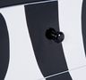 Comò / Cassettone-WHITE LABEL-Commode THUNDERBIRD noire 3 tiroirs