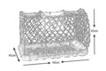 Cestino da pesca-Sauvegarde58-Casier à crustacés en acier galvanisé petit modèle